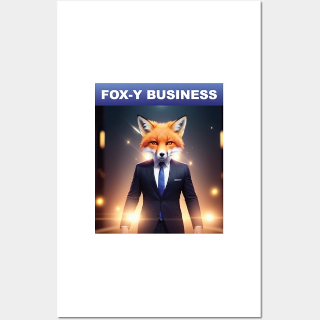 Just a Fox-y business Wall Art by Dmytro